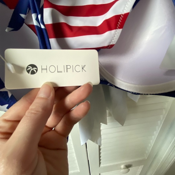 Bikini. Stars and Stripes, American flag, patriotic red, white and blue. - Picture 10 of 11